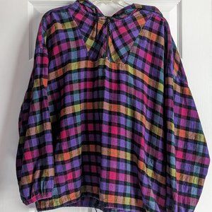 made in arab emirates hoodie multi color checkered Cotton pullover hoodie